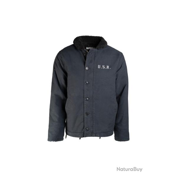 Blouson type US Navy N-1 Mil-Tec en coton - Bleu marine / 40