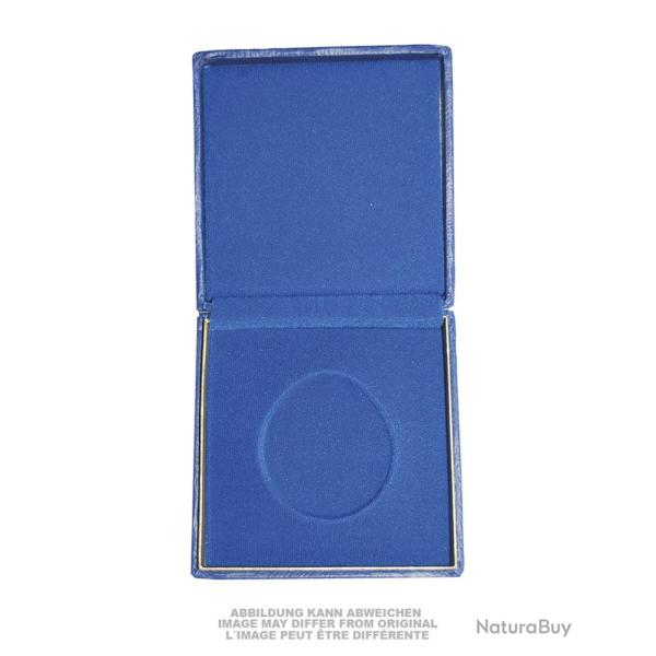 Bo�tier de pr�sentation pour m�daille, 12 x 12 x 3,5 cm, stock - Bleu