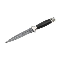 Boker Dague MG-42 acier Damas lame 135 mm lame spear point - Noir