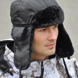 Bonnet aviateur type MA1 Mil-Tec en polyester garni - Noir / M