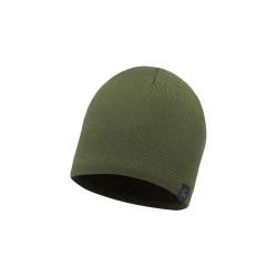 Bonnet Buff Knitted & Polar acrylique doubl&eacute; polaire recycl&eacute;e - Vert arm&eacute;e