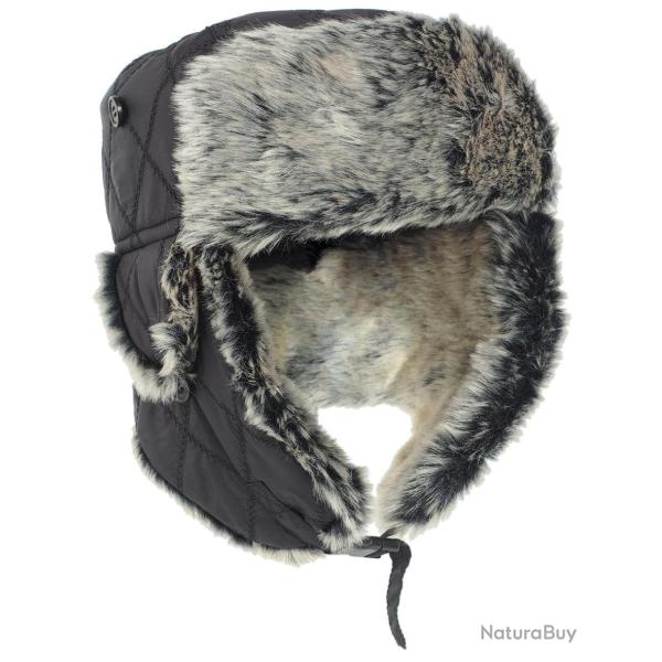 Bonnet d'hiver Mil-Tec en polyester doubl� fourrure - Noir / XL