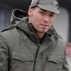 Bonnet d'hiver Mil-Tec type Bundeswehr en coton - Vert olive / 56 cm