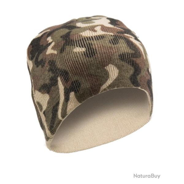 Bonnet Mil-Tec en polyacrylique tricot� maille serr�e - Woodland