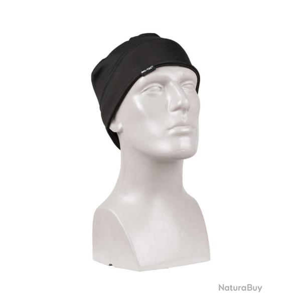 Bonnet polaire Mil-Tec �lastique coupe-vent en polyester - Noir