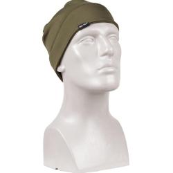 Bonnet polaire Mil-Tec &eacute;lastique coupe-vent en polyester - Vert olive