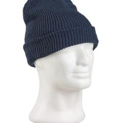 Bonnet tricot Mil-Tec en polyacrylique grammage interm&eacute;diaire - Bleu marine / Taille unique