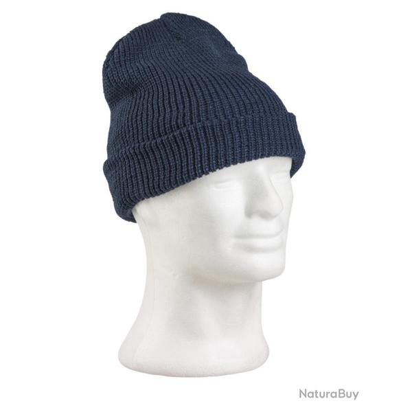 Bonnet tricot Mil-Tec en polyacrylique grammage interm�diaire - Bleu marine / Taille unique