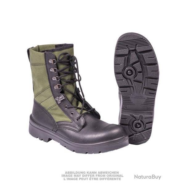 Bottes de combat tropicales de l'arm�e n�erlandaise, stock - Vert olive / 24 (Mondopoint)