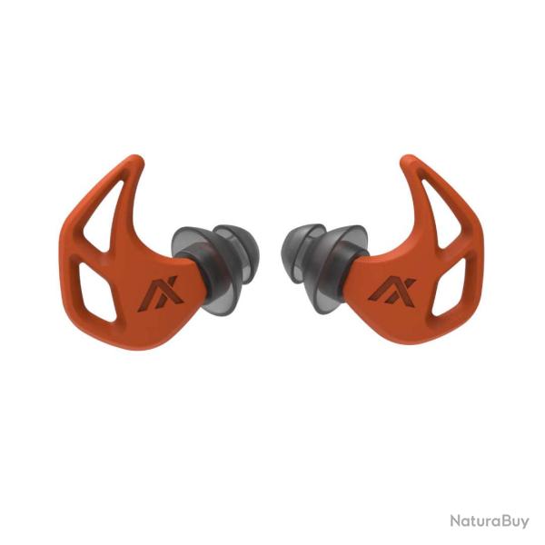 Bouchons d'oreilles AXIL X20 protection SNR 24 dB avec �tui - Orange