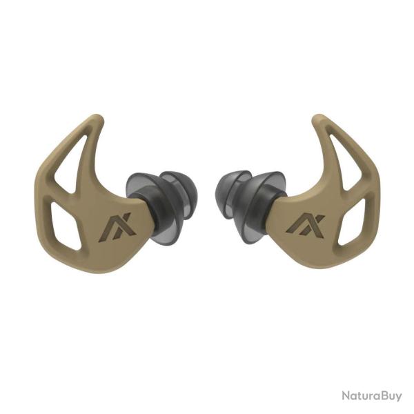 Bouchons d'oreilles AXIL X20 protection SNR 24 dB avec �tui - Tan