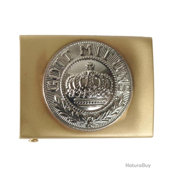 Boucle de ceinturon Mil-Tec type prussien en laiton 45 mm - Autre
