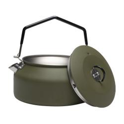 Bouilloire de bivouac Mil-Tec en acier inoxydable - Vert olive