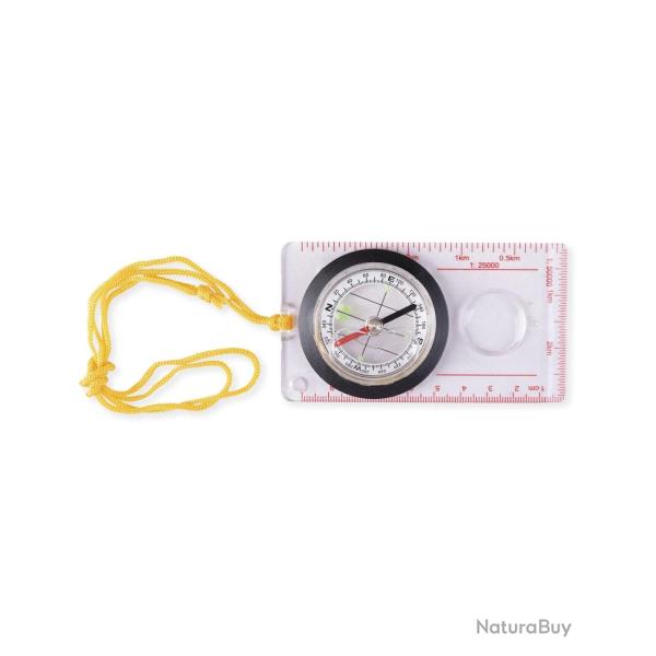Boussole de carte Mil-Tec plaquette transparente 10,9 x 6,2 cm - Autre
