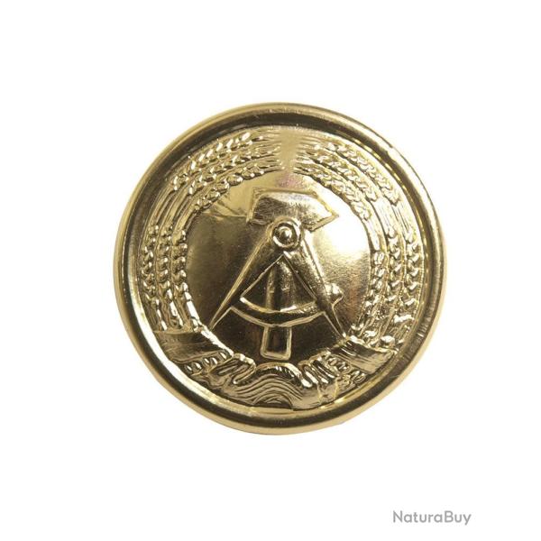 Bouton d'uniforme de g�n�ral est-allemand � embl�me, lot de 10 - Autre