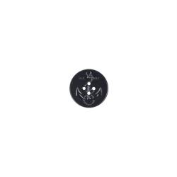 Bouton Mil-Tec &agrave; motif d'ancre fourniture de r&eacute;paration - Noir