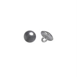 Bouton Mil-Tec de type fran&ccedil;ais en m&eacute;tal diam&egrave;tre 15 mm - Argent