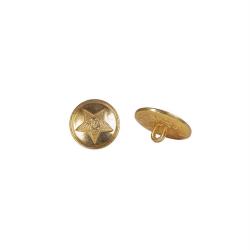 Bouton Mil-Tec de type russe en m&eacute;tal diam&egrave;tre 22 mm - Or