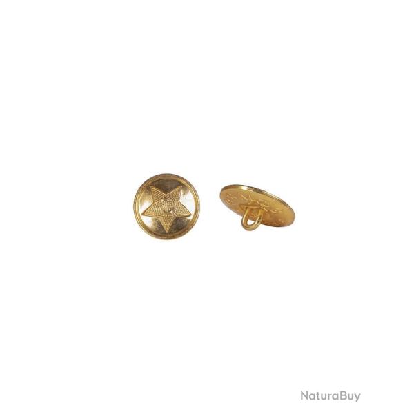 Bouton Mil-Tec de type russe en m�tal diam�tre 22 mm - Or