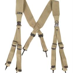 Br&ecirc;lage de suspension type US M36 Mil-Tec pour ceinturon, lot de 5 - Beige