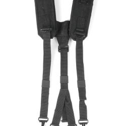 Br&ecirc;lage militaire type US LC2 Mil-Tec en polyester &agrave; bretelles - Noir