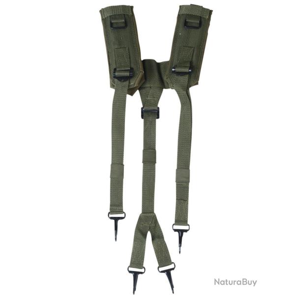 Br�lage militaire type US LC2 Mil-Tec en polyester � bretelles - Vert olive