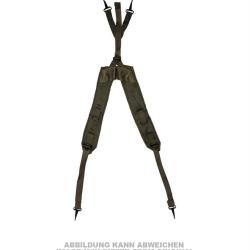 Br&ecirc;lage type US GI Mil-Tec LC-2, bretelles de suspension - Vert olive