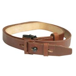 Bretelle de combat 2 points Mil-Tec type K98k en cuir - Marron