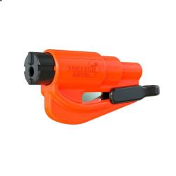Brise-vitre coupe-sangle Resqme pour porte-cl&eacute;s en ABS - Orange