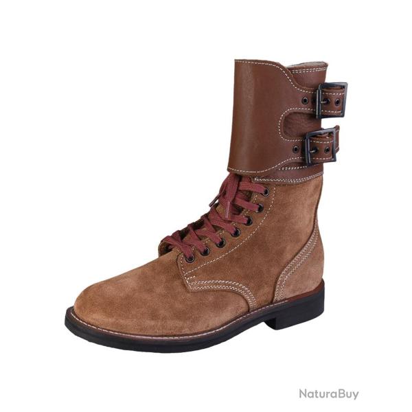 Brodequins M43 type US Mil-Tec en cuir velours avec gu�tre - Autre / 40 EU / 6 UK