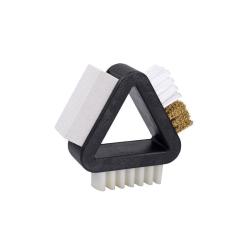 Brosse d'entretien Lowa Dreiecksb&uuml;rste laiton nylon gomme - Autre