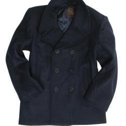 Caban type US Navy Mil-Tec en laine et viscose doubl&eacute; - Bleu marine / 3XL