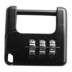Cadenas &agrave; combinaison Mil-Tec en alliage de zinc 3 x 3 cm - Noir