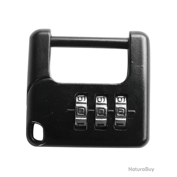 Cadenas � combinaison Mil-Tec en alliage de zinc 3 x 3 cm - Noir