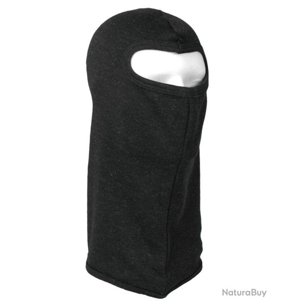 Cagoule anti-feu Mil-Tec MT-Plus en aramide Nomex pour port - Noir