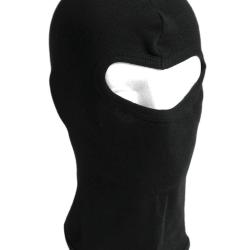 Cagoule Mil-Tec en coton c&ocirc;tel&eacute; fin avec ouverture aux yeux - Noir