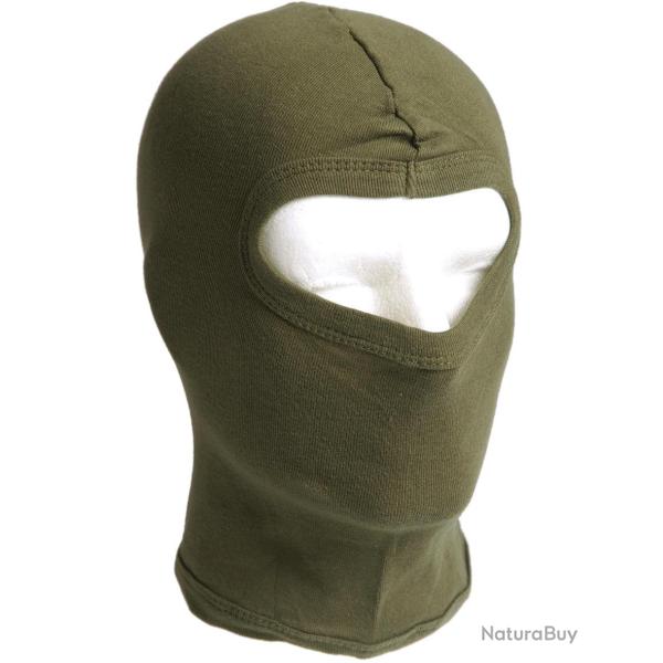Cagoule Mil-Tec en coton c�tel� fin avec ouverture aux yeux - Vert olive