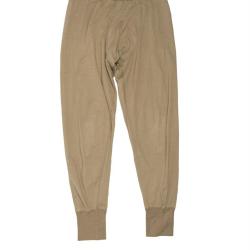 Cale&ccedil;on long Bundeswehr en coton-polyamide d'occasion, lot de 20 - Marron