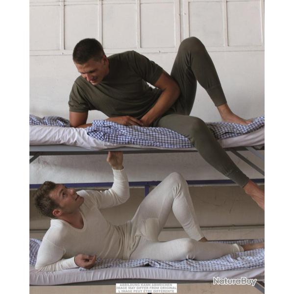 Cale�on long Bundeswehr en coton-polyamide d'occasion, lot de 20 - Vert olive