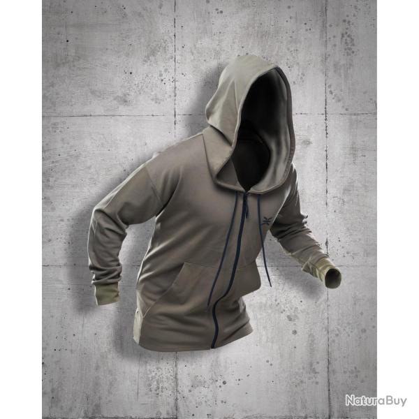 Cardigan � capuche femme GK Undercover Anonymous - Kaki / 2XL