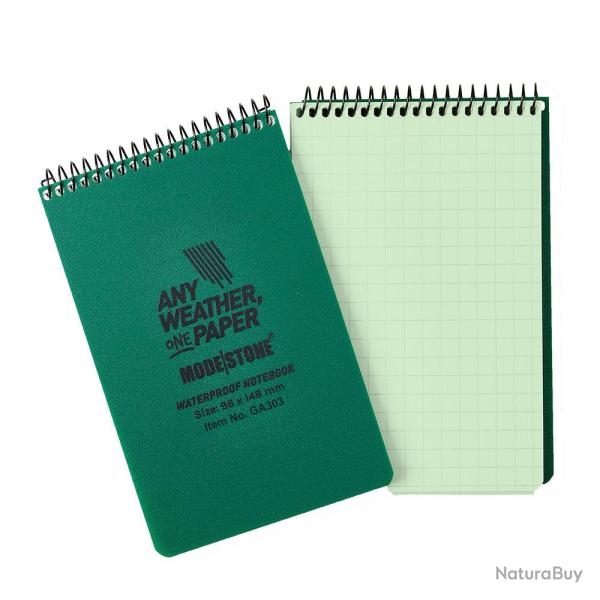 Carnet Modestone phosphorescent tout-temps 60 pages lisibles - Noir