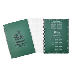 Carnet Modestone tout-temps militaire format A4 100 pages - Vert Olive
