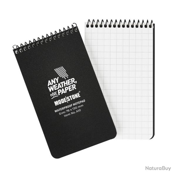 Carnet Modestone tout-temps militaire format de poche - Noir