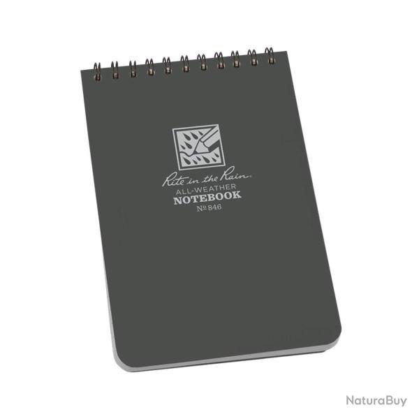 Carnet Rite In The Rain � spirale sup�rieure 10 � 15 cm - Gris