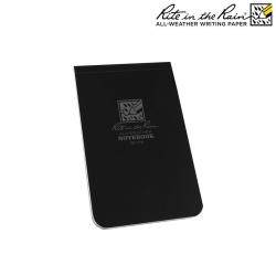 Carnet Rite In The Rain souple 8,2 &times; 13,3 cm 100 pages - Noir