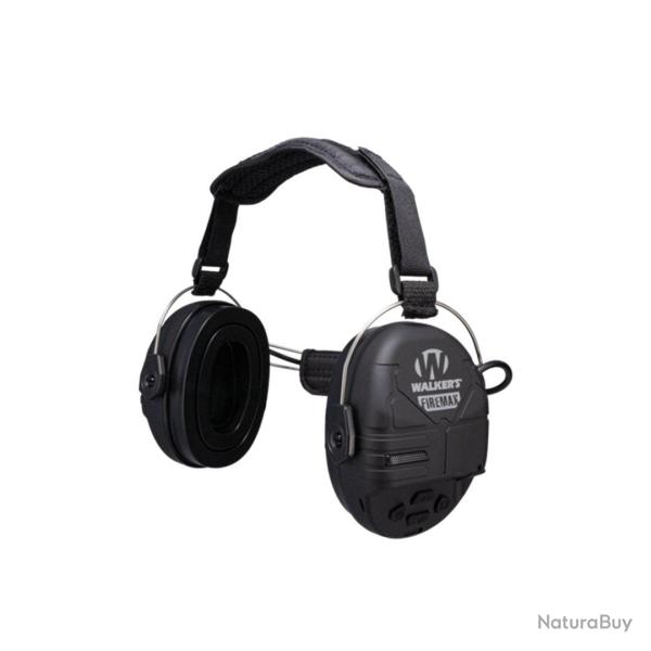 Casque anti-bruit �lectronique Walker's FireMax serre-nuque - Gris