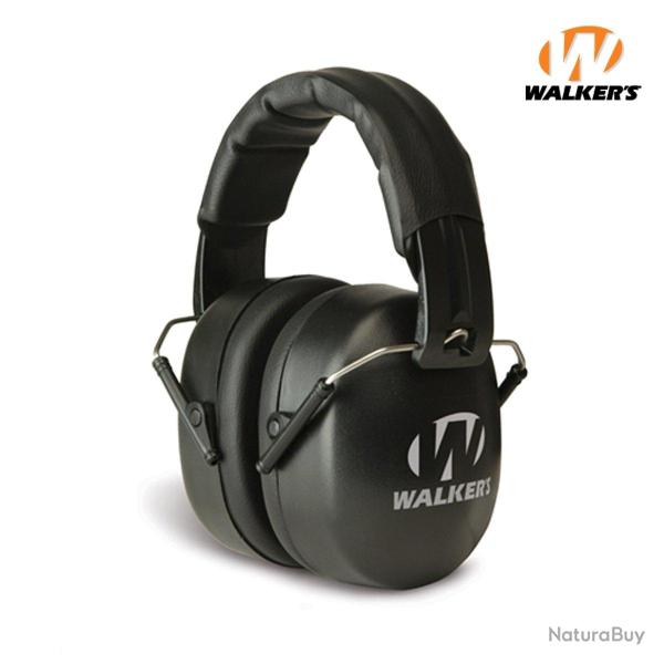 Casque anti-bruit passif Walker's EXT Range Shooting pliable - Noir