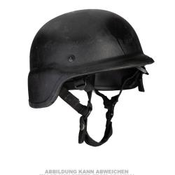 Casque de combat de pr&eacute;sentation en aramide, pi&egrave;ce neutralis&eacute;e - Noir