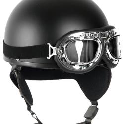 Casque de reconstitution demi-coque Mil-Tec coque ABS calotte - Noir / XL