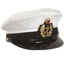 Casquette &agrave; visi&egrave;re de la marine d'occasion - Bleu marine